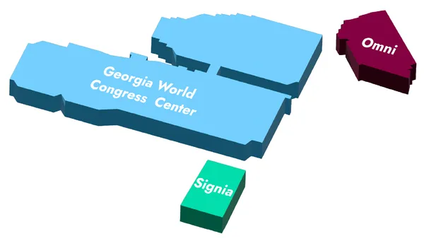 Atlanta Georgia World Congress Center, Omni, and Signia campus